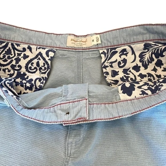 Weatherproof Men’s Light Blue Ribbed Shorts 8.5 Inch Inseam Size 38 - Picture 5 of 7